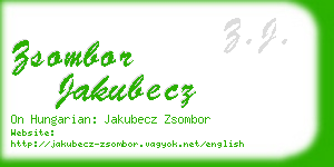 zsombor jakubecz business card